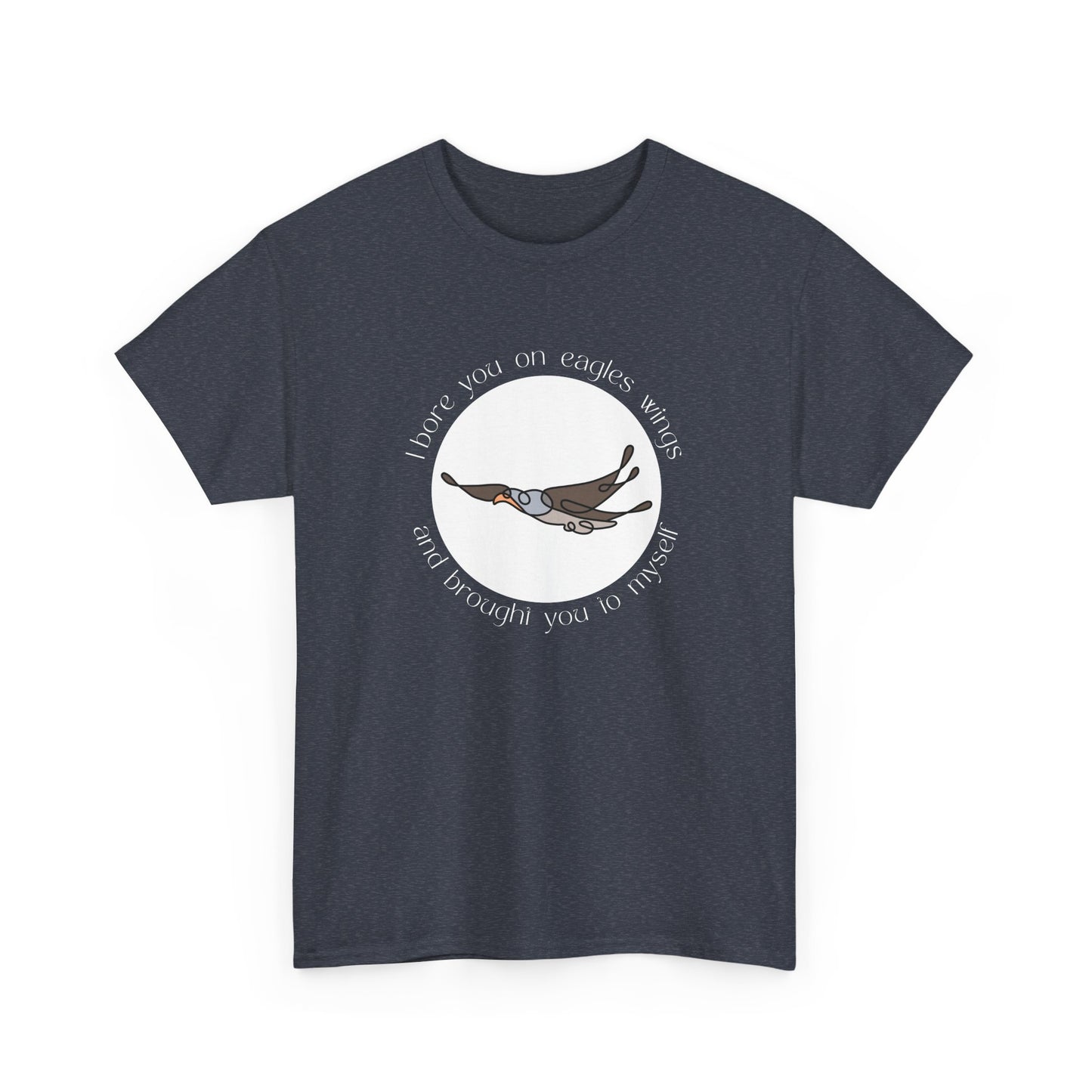 Eagles' Wings Minimalist Scripture Unisex Tee.