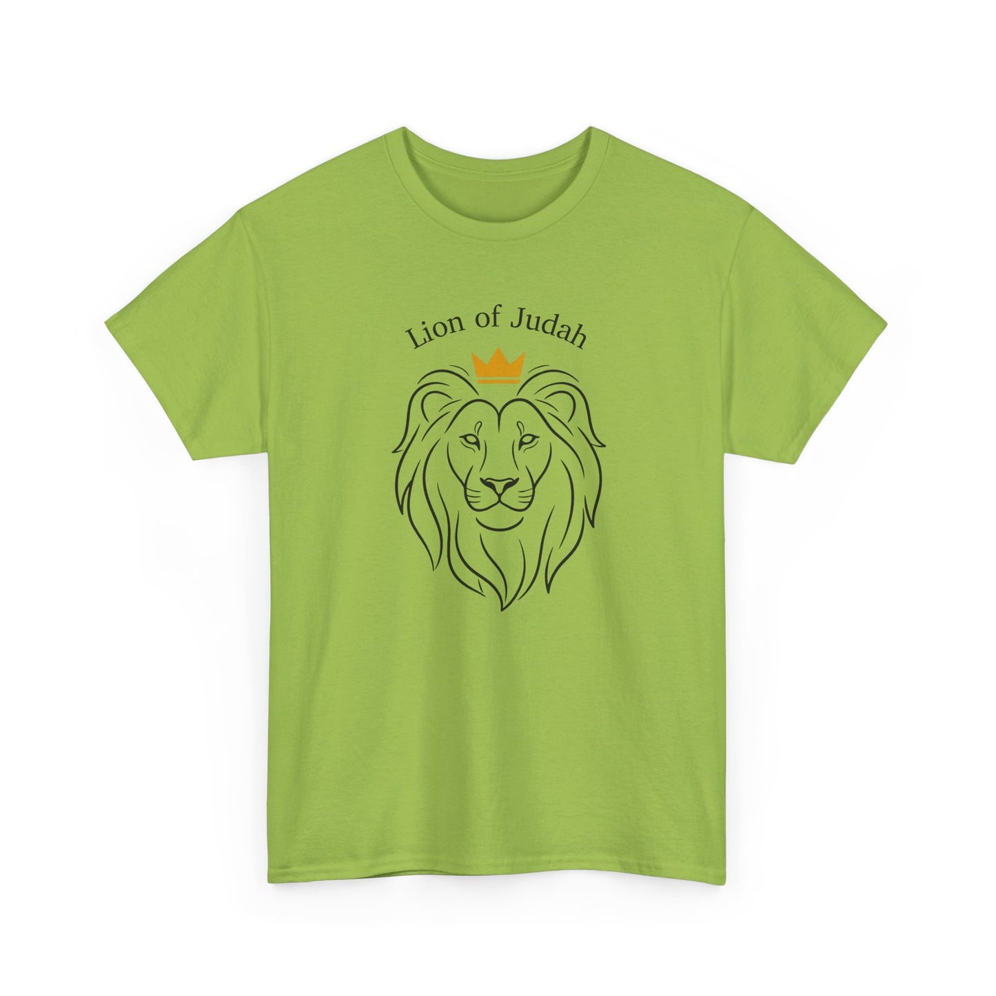 Lion of Judah T-Shirt - Crowned Lion Christian Faith Tee