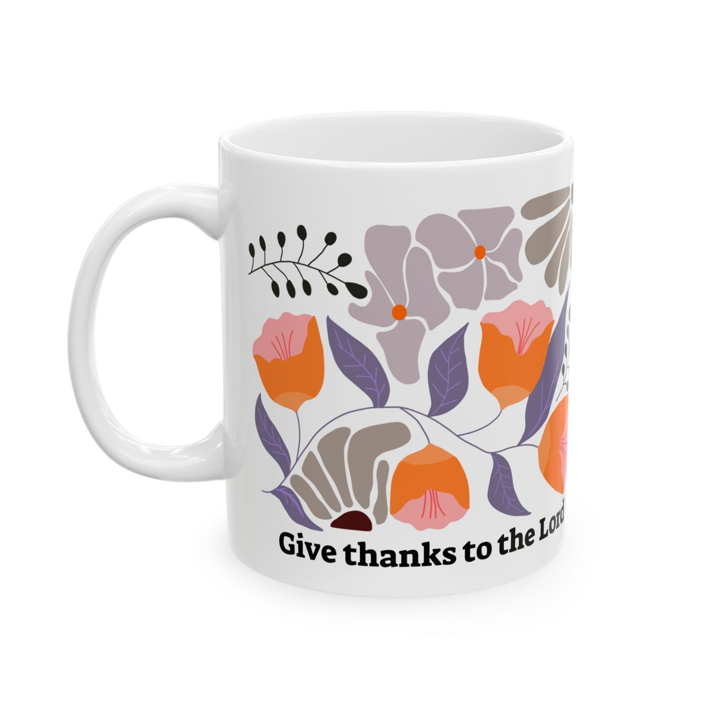 Floral Ceramic Mug, (11oz, 15oz)