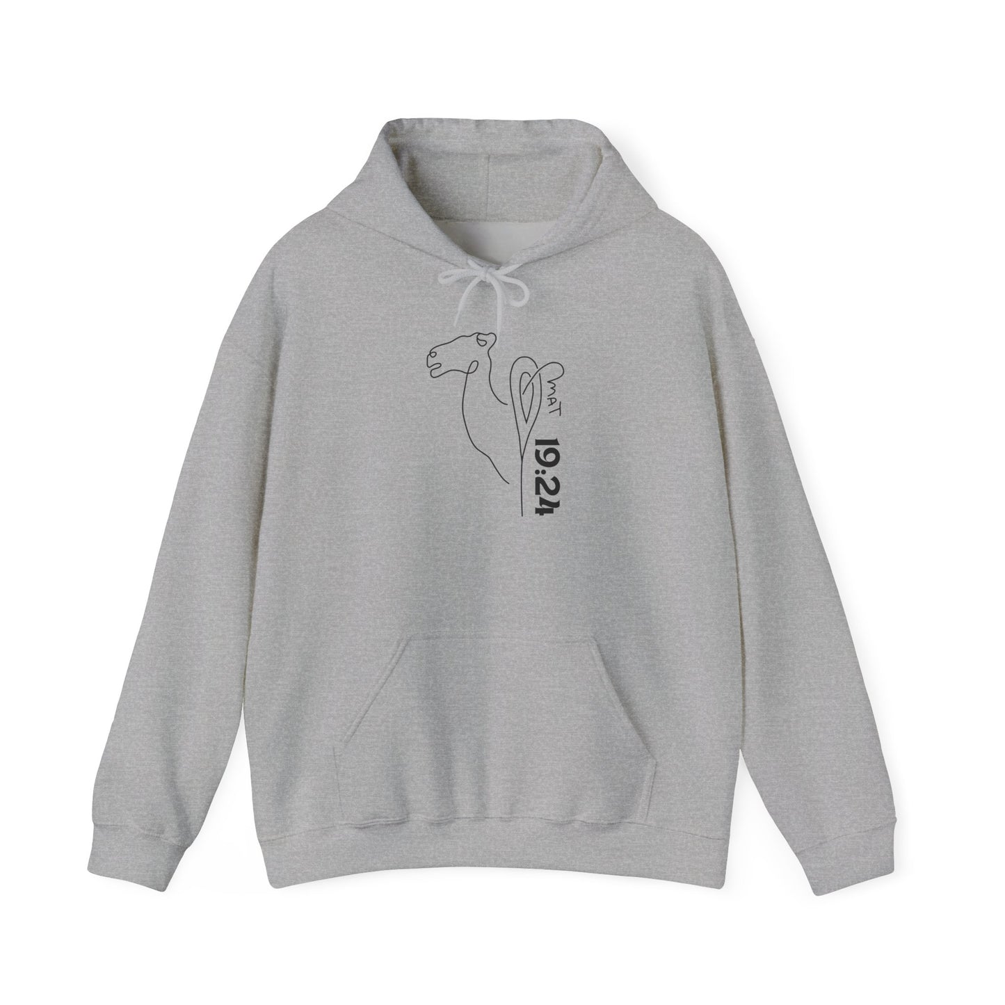 Minimalist Camel Line Art Hoodie — 'Be Cool' Graphic Sweatshirt