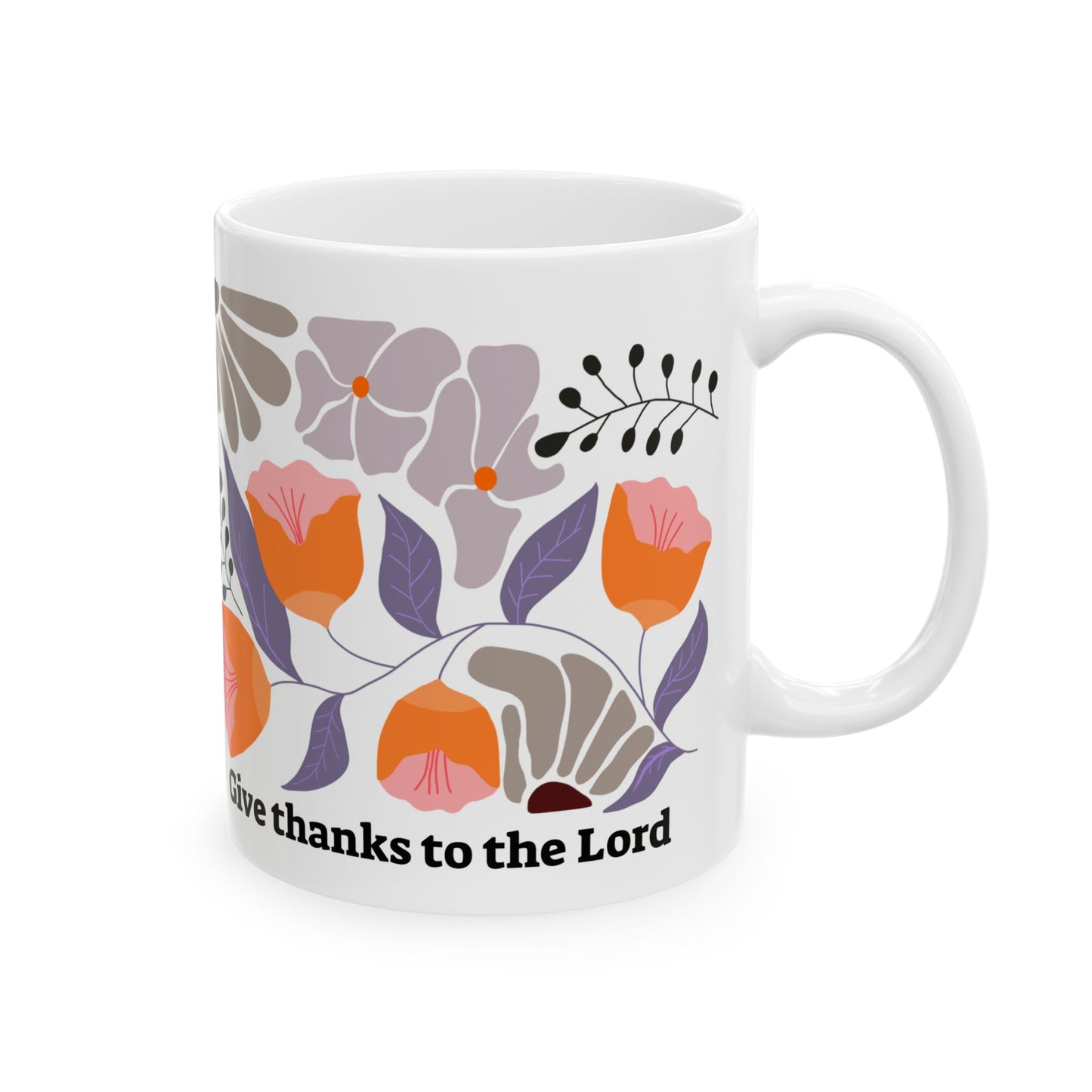 Floral Ceramic Mug, (11oz, 15oz)