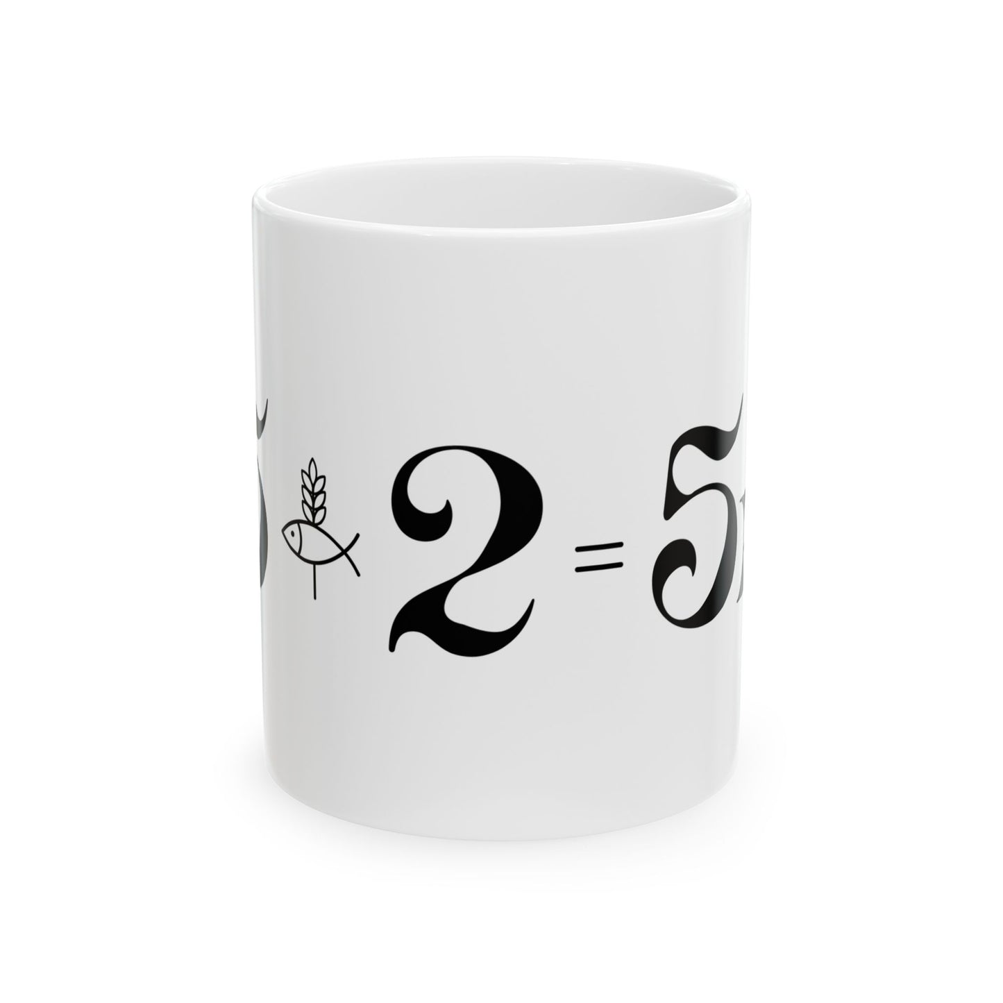 Miracle Equation Minimalist Scripture Ceramic Mug