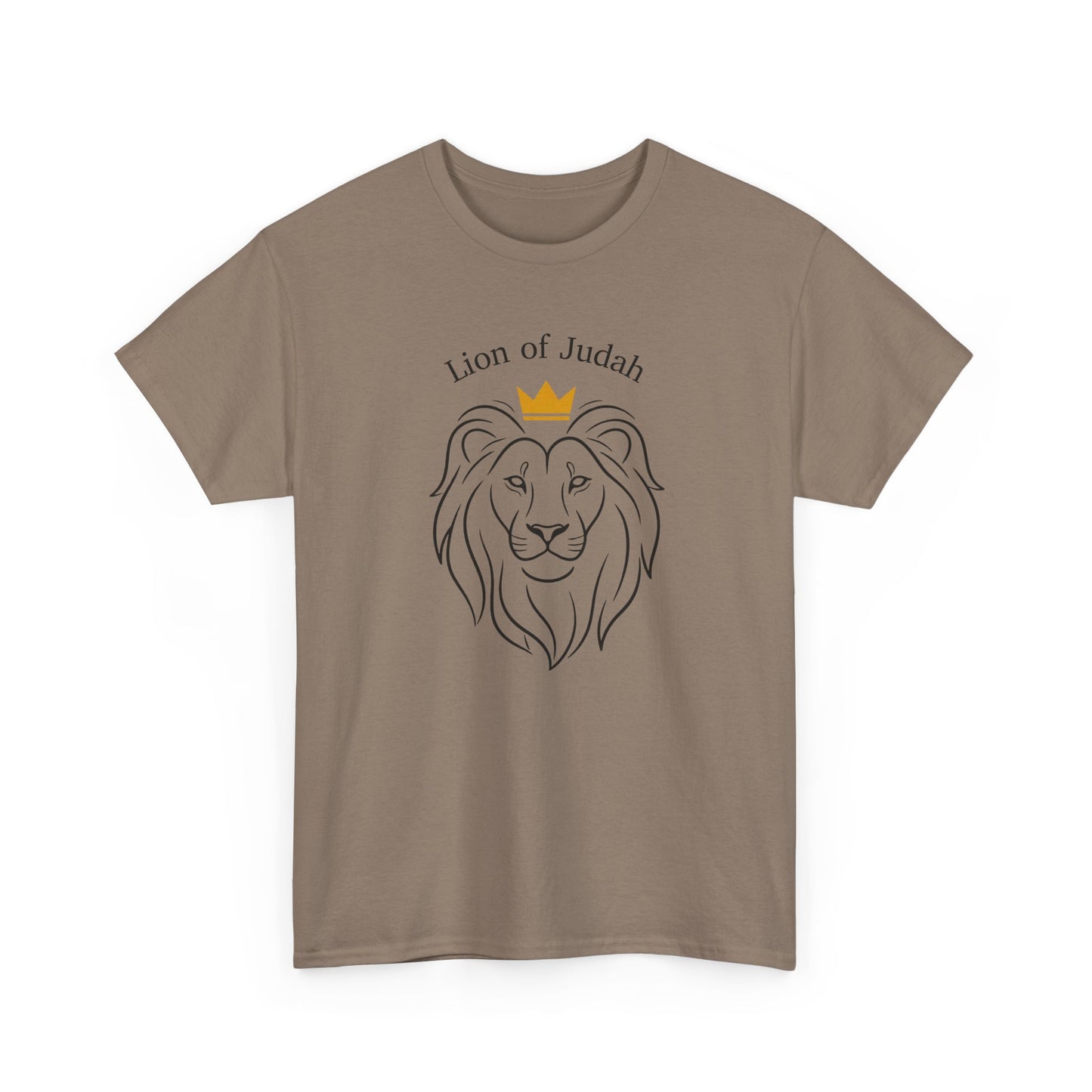 Lion of Judah T-Shirt - Crowned Lion Christian Faith Tee