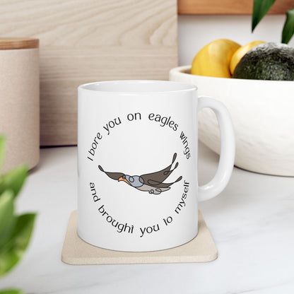 Eagles' Wings Minimalist Scripture Ceramic Mug