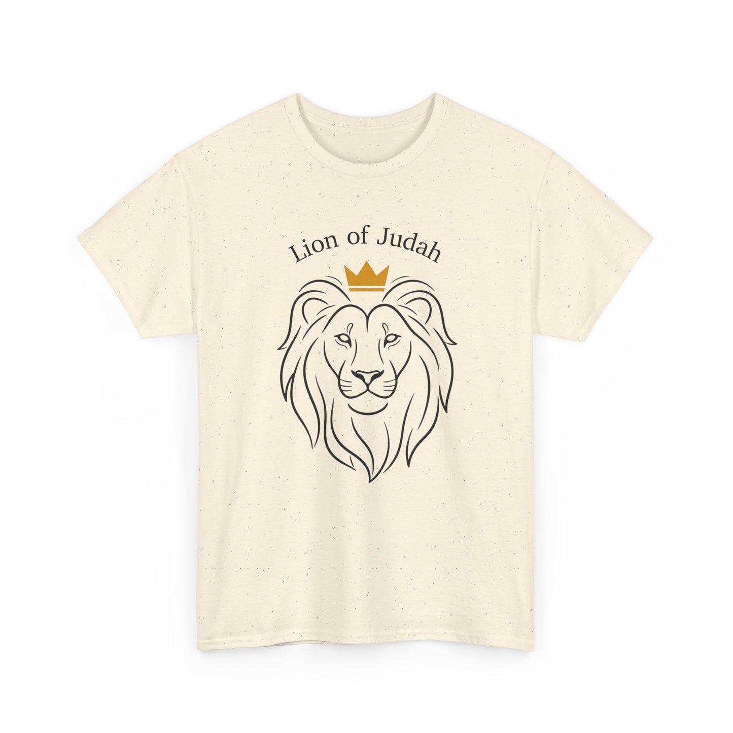 Lion of Judah T-Shirt -- Crowned Lion Christian Faith Tee