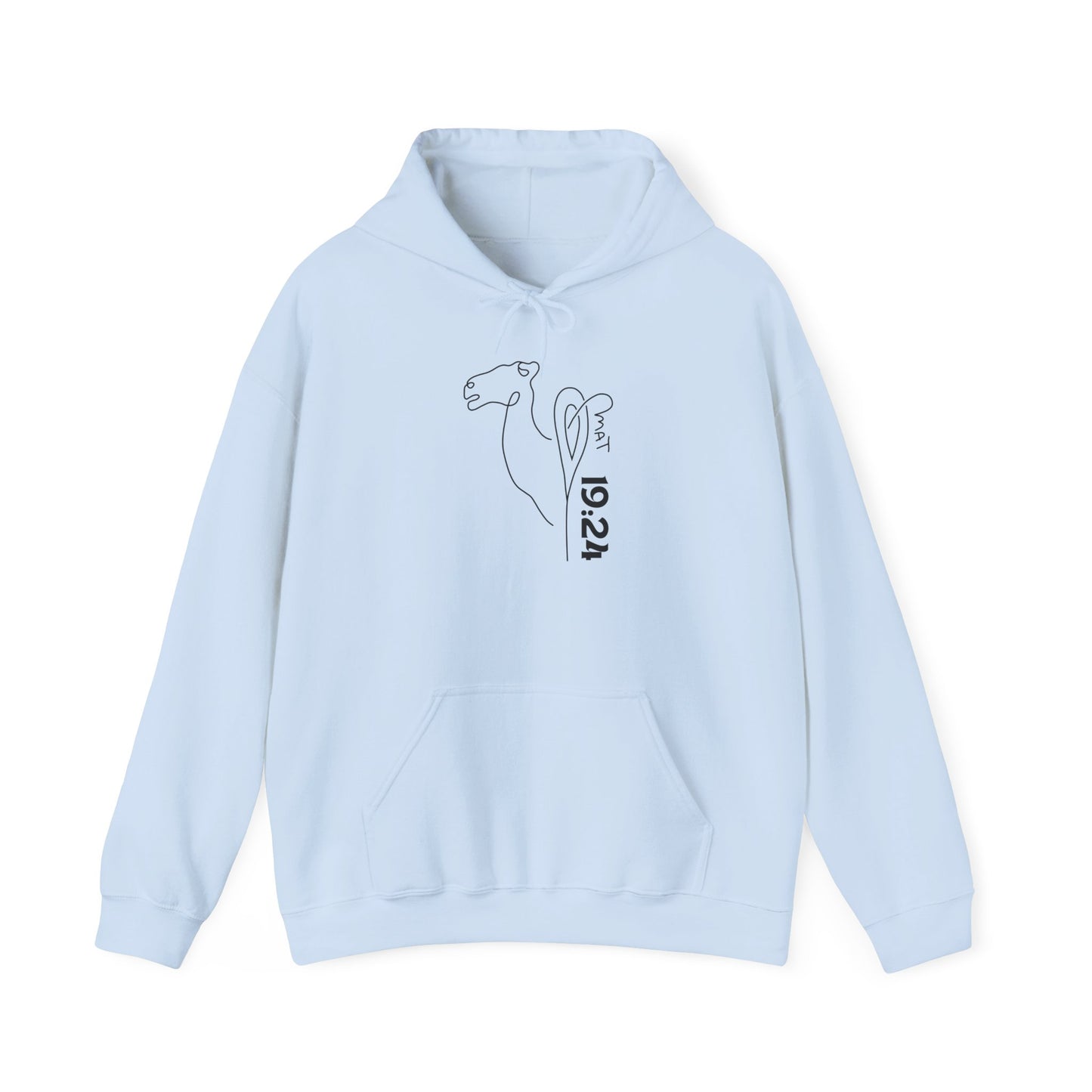 Minimalist Camel Line Art Hoodie — 'Be Cool' Graphic Sweatshirt
