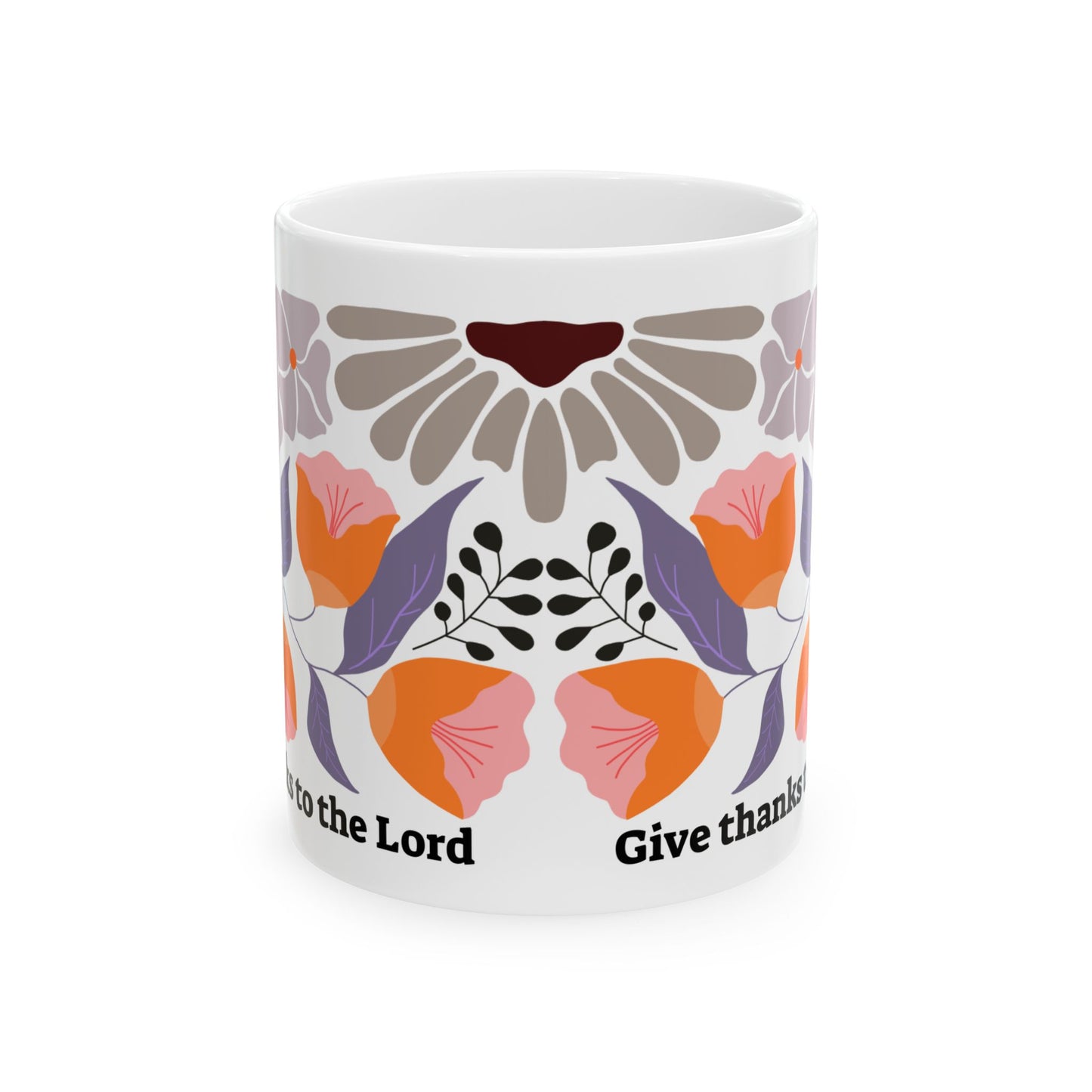 Floral Ceramic Mug, (11oz, 15oz)