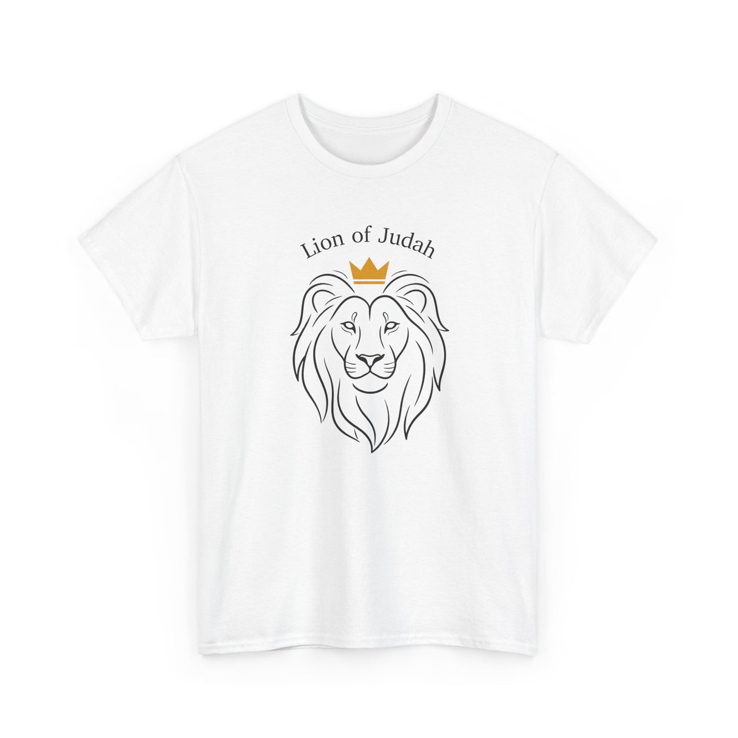 Lion of Judah T-Shirt - Crowned Lion Christian Faith Tee