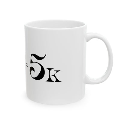 Miracle Equation Minimalist Scripture Ceramic Mug